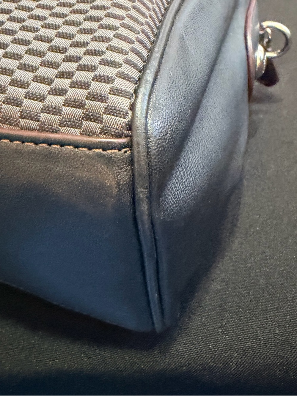 Coach Black Woven Leather Satchel - Coach - Picture 8 of 14